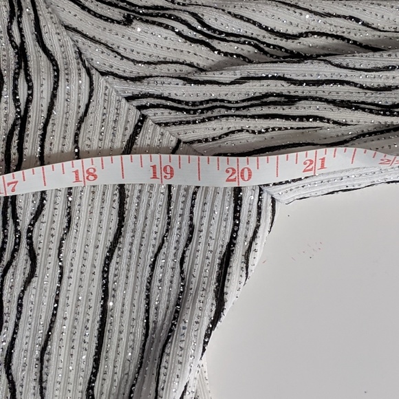 Petite Alex Evenings SZ:XLP white & black glittery - Picture 4 of 8